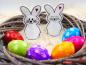 Preview: LED-Cover Hase als Osterdeko